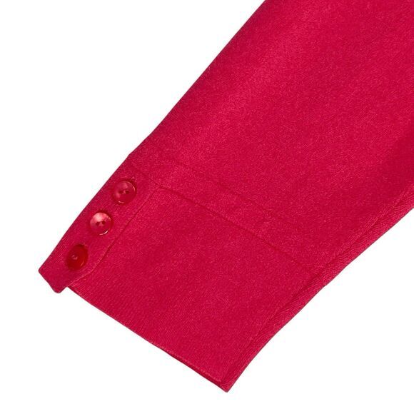 Talbots Cardigan Womens S Dark Pink Classic Academia Smart Casual Preppy Sweater - Picture 9 of 16